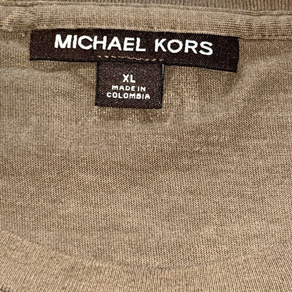 Men’s Michael Kors Brown Embroidered Aviator Graphic T-Shirt Size X-large - Picture 5 of 7